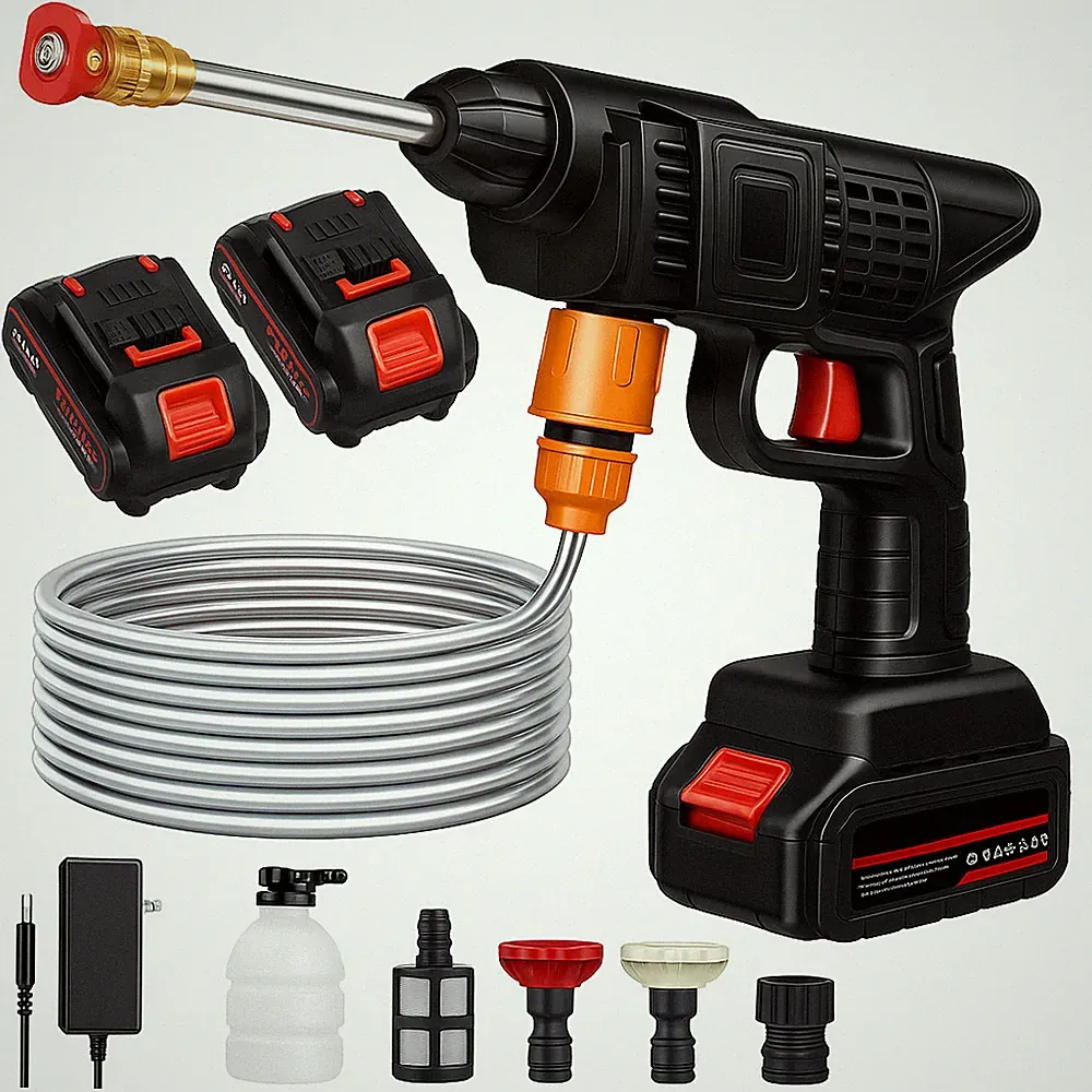 Portable Cordless Car Washer Electric High Pressure Water Spray Gun Garden Clean