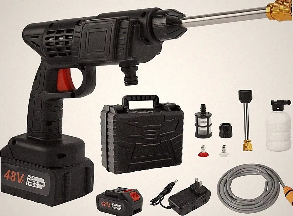Cordless Electric High Pressure Water Spray Gun Car Washer Portable Cleaner Kit
