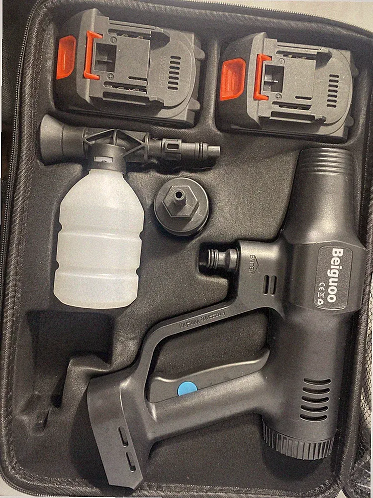 Cordless Handheld Pressure Washer 1450PSI Brushless Motor & 2X4000mAh Battery