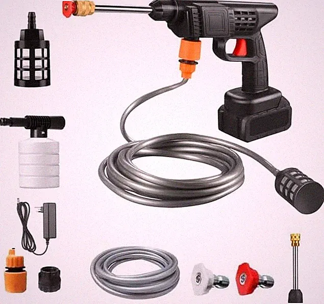 Cordless High Pressure Car Washer Portable Cleaner Electric Jet Spray w/ Battery