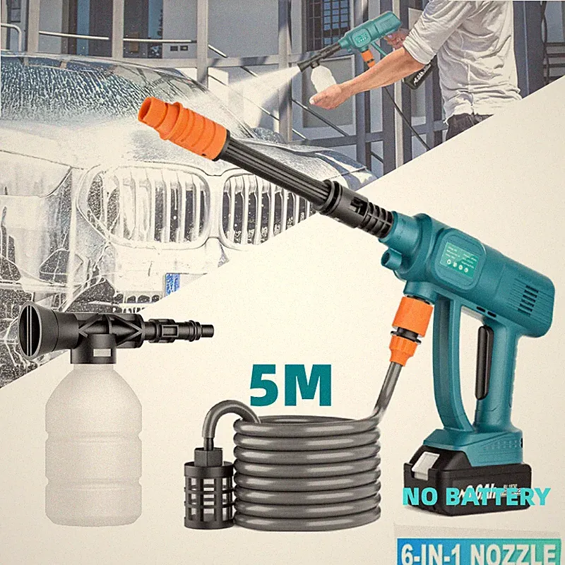 Cordless High Pressure Washer Jet Water Cleaner Gun For Makita LXT Battery 18V