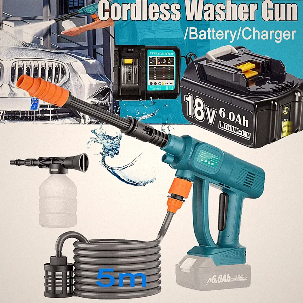 Cordless High Pressure Washer Water Cleaner Gun For Makita 18V TOOLS