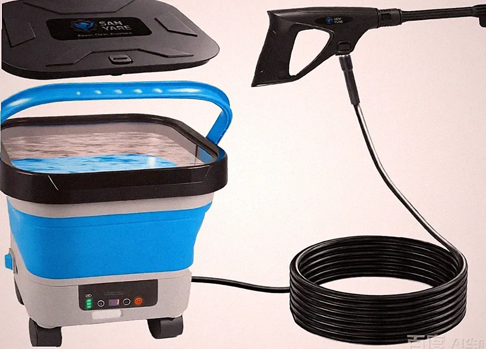 Cordless Portable Pressure Washer, 1200 PSI, 6 Nozzles, 3.4 Gallon Tank