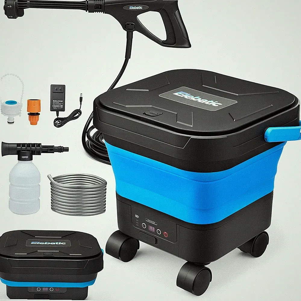 Cordless Portable Pressure Washer, 1200 PSI, 6 Nozzles, 3.4 Gallon Tank
