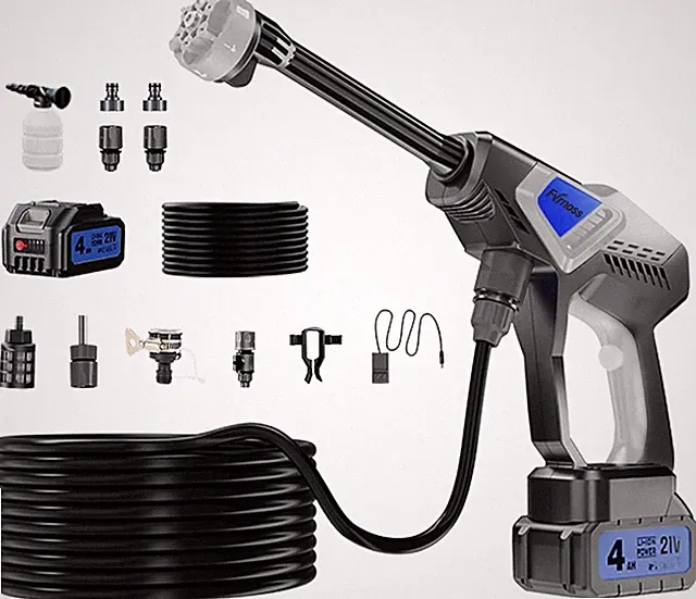 Cordless Portable Pressure Washer 6-in-1 Nozzle Handheld Cleaner Car Patio Home