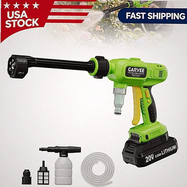 Cordless Portable Pressure Washer Brushless Motor Self-Priming Cleaner Car Patio