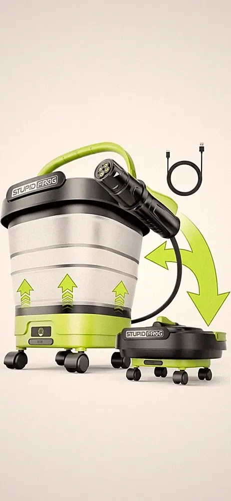 Cordless Portable Pressure Washer Green 12L Foldable Tank - BNIB