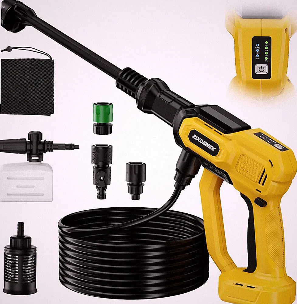 Cordless Portable Washer for Dewalt 20V Battery, 1000 PSI Portable Handheld Wash