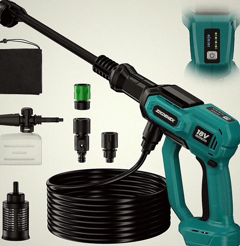 Cordless Portable Washer for Makita 18V Battery, 1000 PSI Portable Handheld Wash