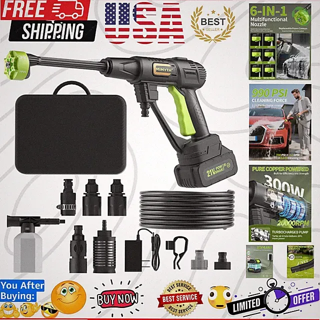 Cordless Portable Washer, Handheld Washer, Battery Operated Washer for Car Ho...