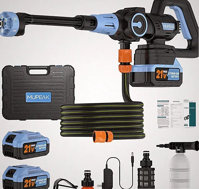 Cordless Power Washer 1500Psl, Portable Power Washer, Blue