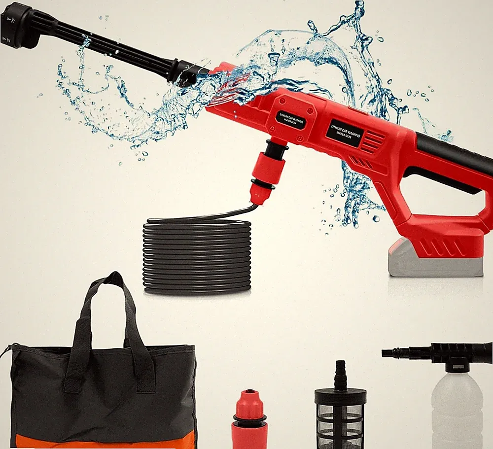Cordless Power Washer for Milwaukee M18 Battery, 21000RPM Portable Washer with 6