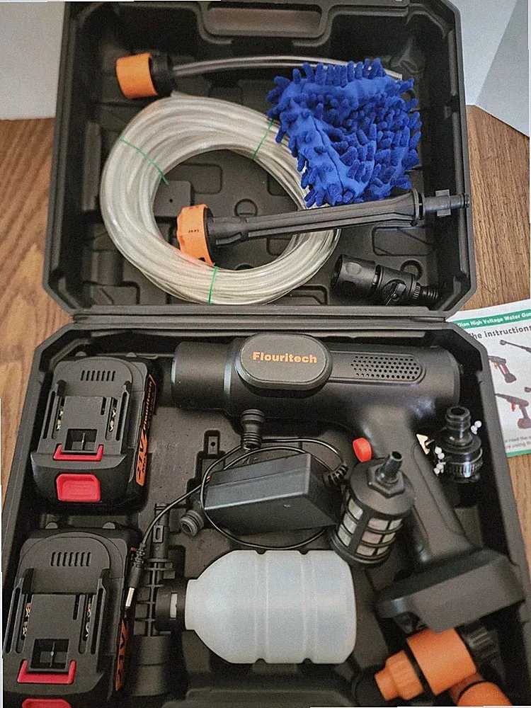 Cordless Pressure Washer, 1200 PSI Portable Power Washer with 6-in-1 Nozzle