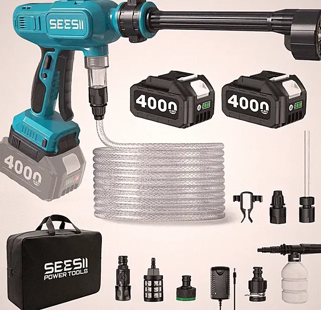 Cordless Pressure Washer 1250PSI, Portable Power Washer
