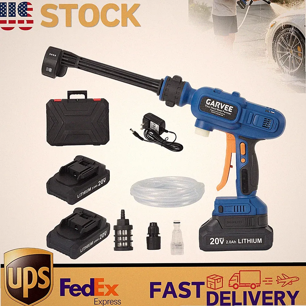 Cordless Pressure Washer, 1300 PSI Portable Power Washer All-Copper Brushless