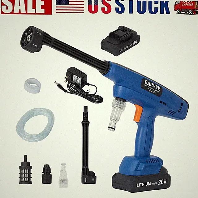 Cordless Pressure Washer 1300 PSI Self-Priming Wash Machine with 1 Battery