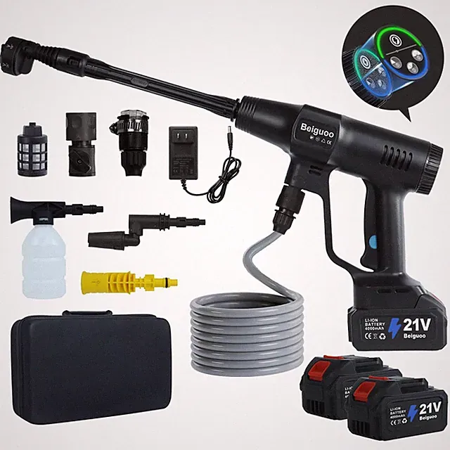 Cordless Pressure Washer 1450PSI Brushless Motor 2x4000mAh Batteries