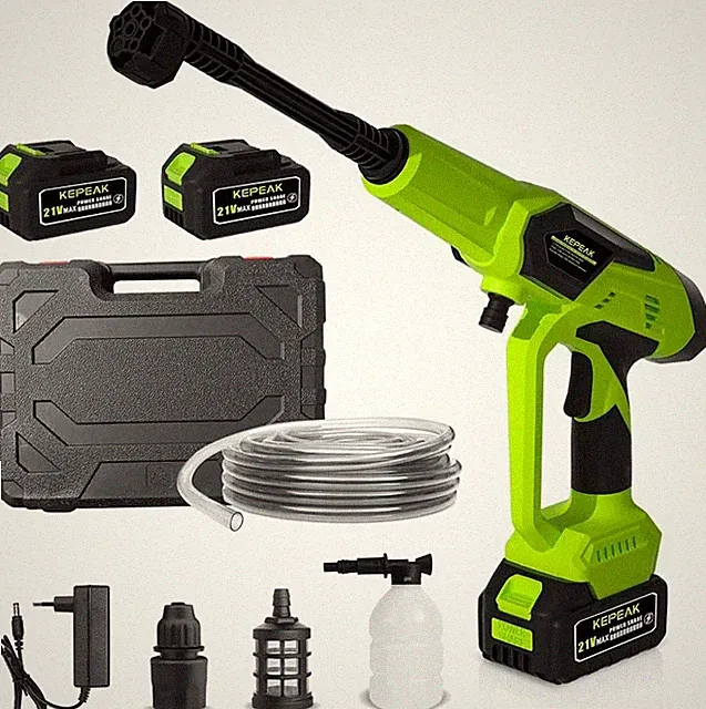 Cordless Pressure Washer, 1450PSI Portable Power Washer with 6-in-1 Nozzle, 21V