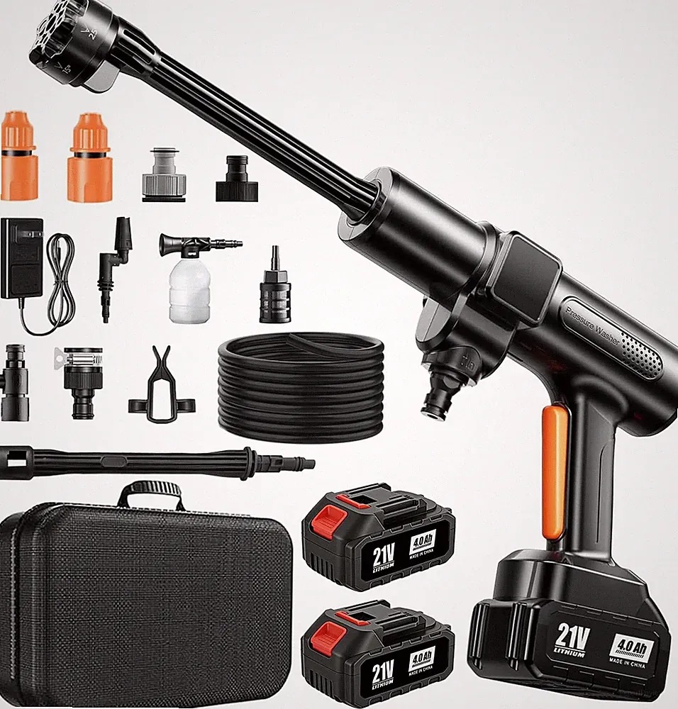Cordless Pressure Washer, 1500 PSI Max Power Washer with 2X4.0Ah 21V Large Capac