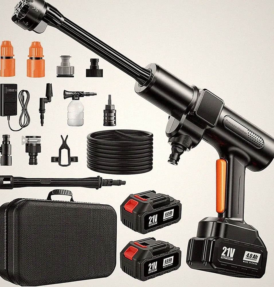 Cordless Pressure Washer, 1500 PSI Max Power Washer with 2x4.0Ah 21V Large