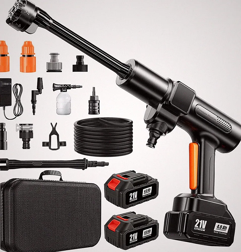 Cordless Pressure Washer 1500 PSI Power Washer with Dual 4.0Ah Batteries