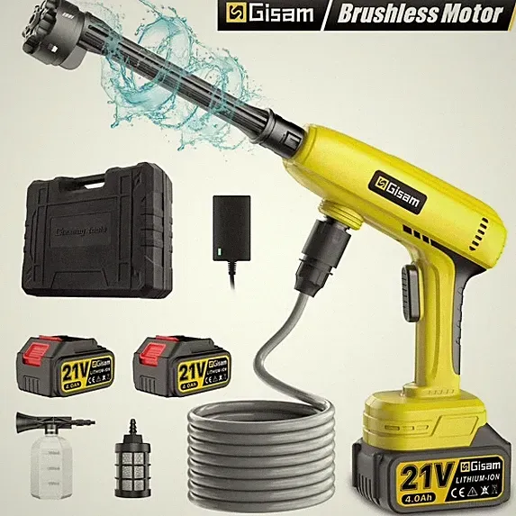 Cordless Pressure Washer, 2024 Upgraded 48V 900PSI Power Washer with 6-in-1 Noz