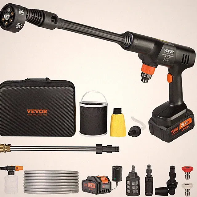 Cordless Pressure Washer 652-PSI 1.0 GPM Portable Power Cleaner with Nozzle