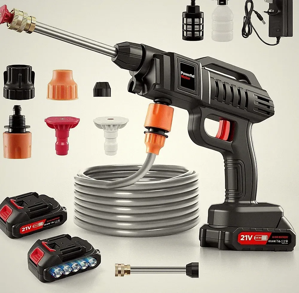 Cordless Pressure Washer 870 PSI Portable Power Washer with Battery & Charger