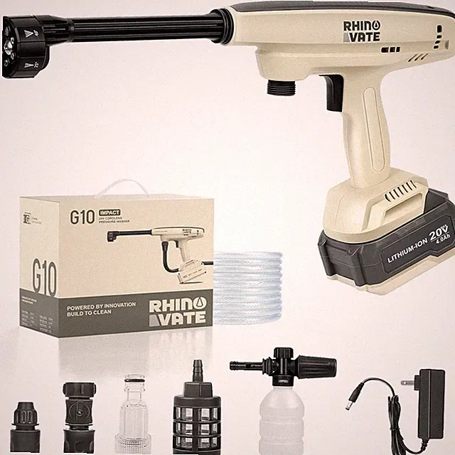 Cordless Pressure Washer 880PSI Portable 4Ah Battery Car Patio Home Cleaner