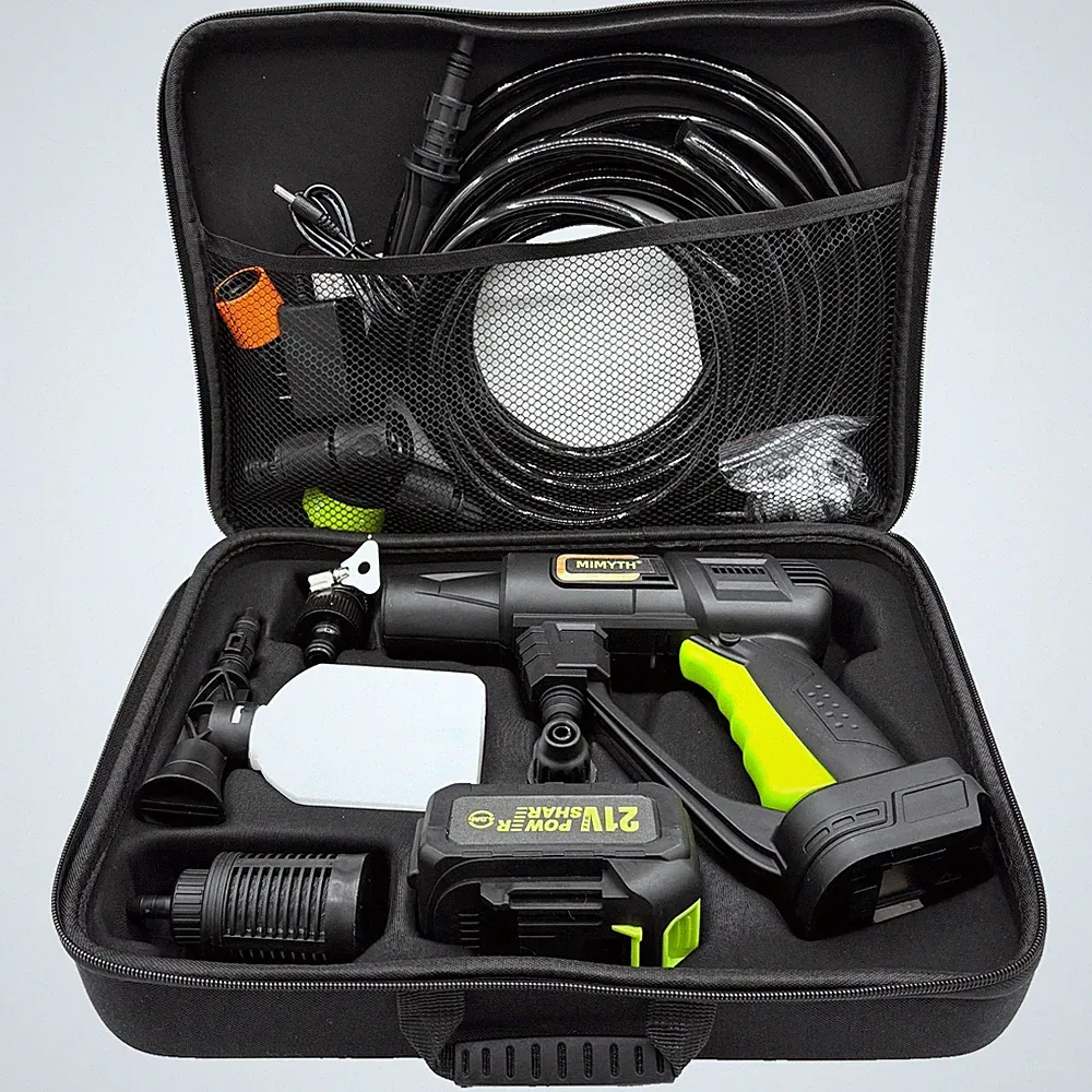 Cordless Pressure Washer 990PSI 21V Battery Handheld 6-in-1 Nozzle 23FT Hose