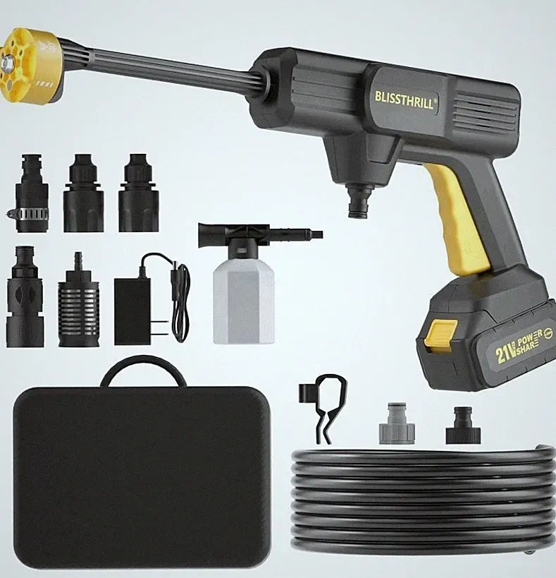 Cordless Pressure Washer Battery Operated; 1100PSI 2.4 GPM Portable Cordless 21V