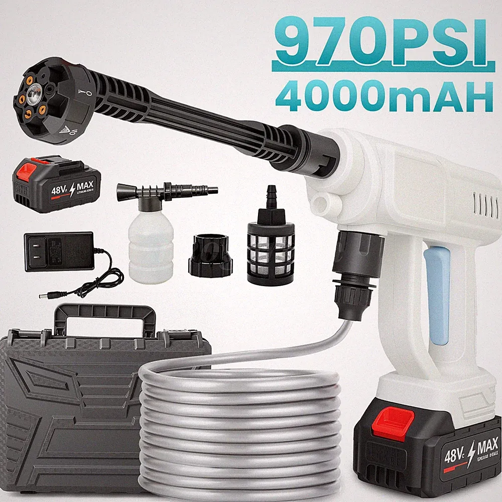 Cordless Pressure Washer Battery Powered 1160PSI Cordless Power Washer 6in1 4L