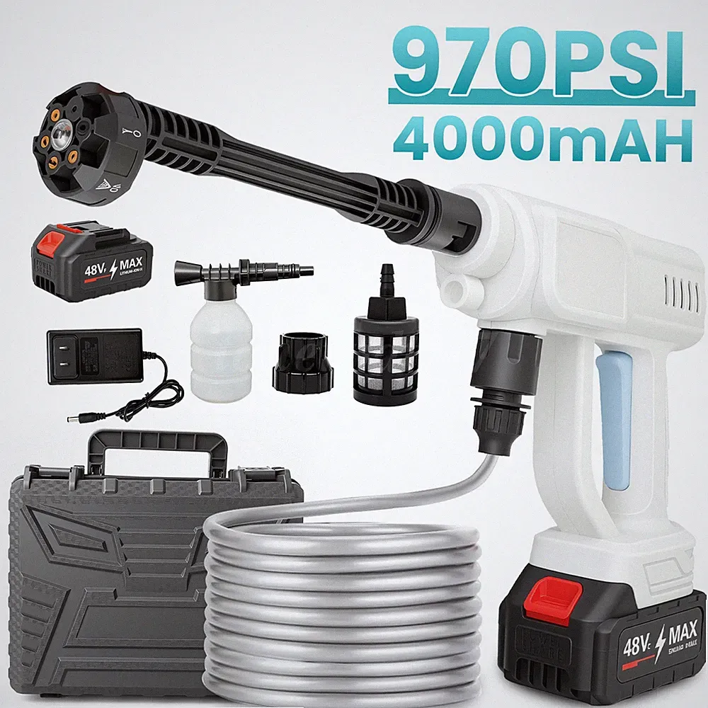 Cordless Pressure Washer Battery Powered 1160PSI Cordless Power Washer 6in1 4L