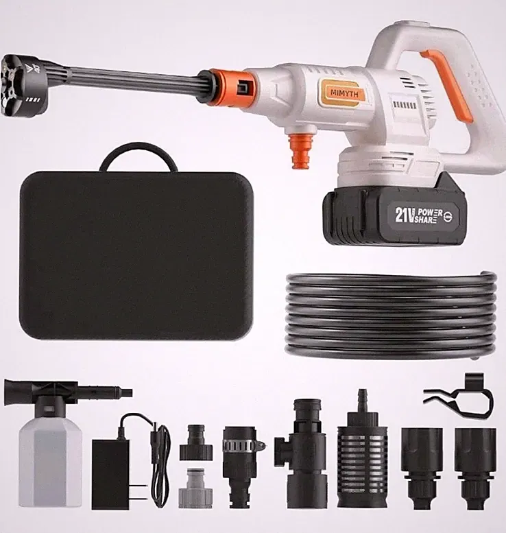 Cordless Pressure Washer Battery Powered; 1200PSI Brushless Motor 6-in-1 Nozzle