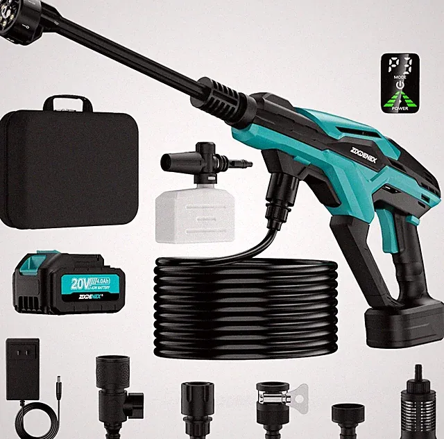 Cordless Pressure Washer Battery Powered, Powerful Handheld Portable Pressure Wa