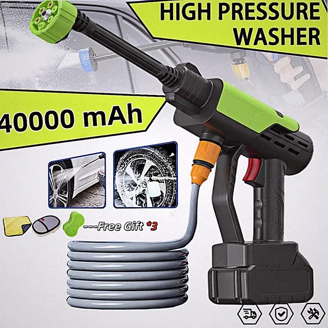 Cordless Pressure Washer for 21V 750 PSI Portable Power Washer 6-in-1 Nozzle