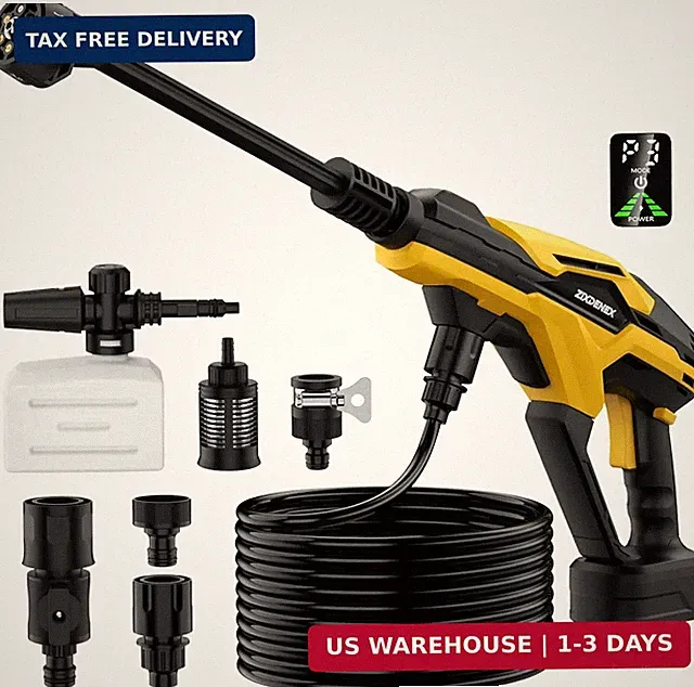 Cordless Pressure Washer for Dewalt 18/20V Battery, 800 PSI Portable Handheld...
