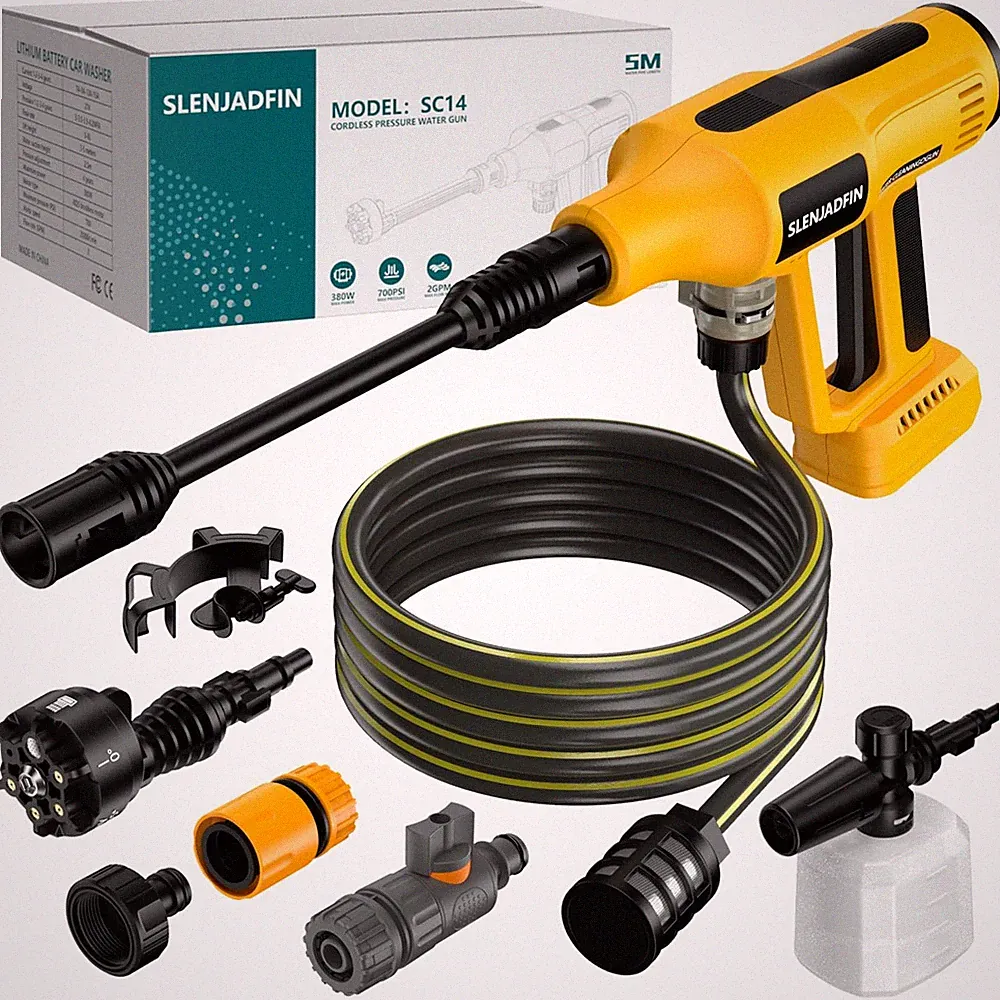 Cordless Pressure Washer for Dewalt 20V Battery 700 PSI Portable Handheld Pow...