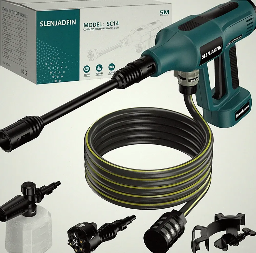 Cordless Pressure Washer for Makita 18V Battery 700 PSI Portable Blue