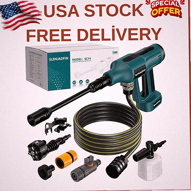 Cordless Pressure Washer for Makita 18V Battery 700 PSI Portable Handheld Power