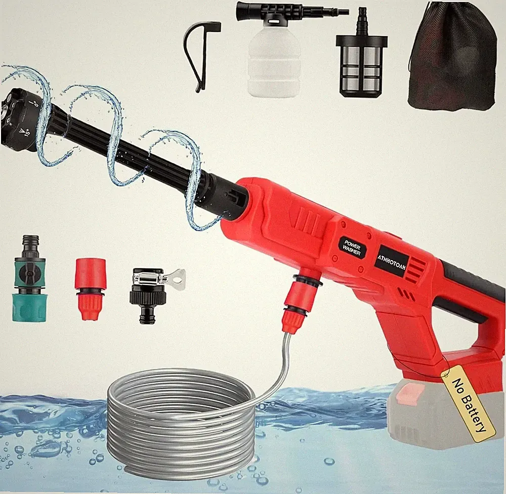 Cordless Pressure Washer for Milwaukee 18V Battery, 700PSI 1.2 GPM Portable Han