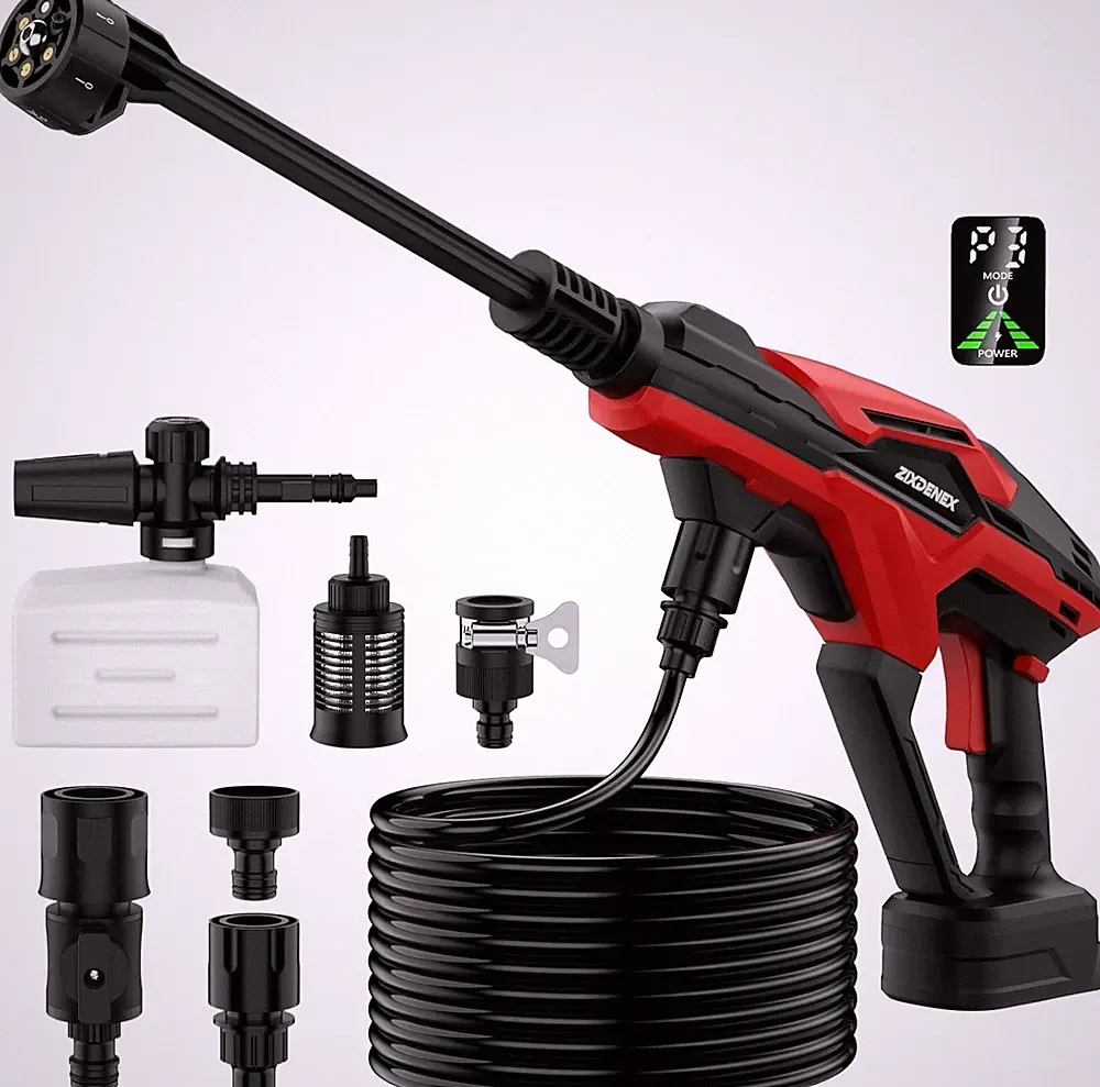 Cordless Pressure Washer for Milwaukee 18V Battery, 800 PSI Portable Handheld Po