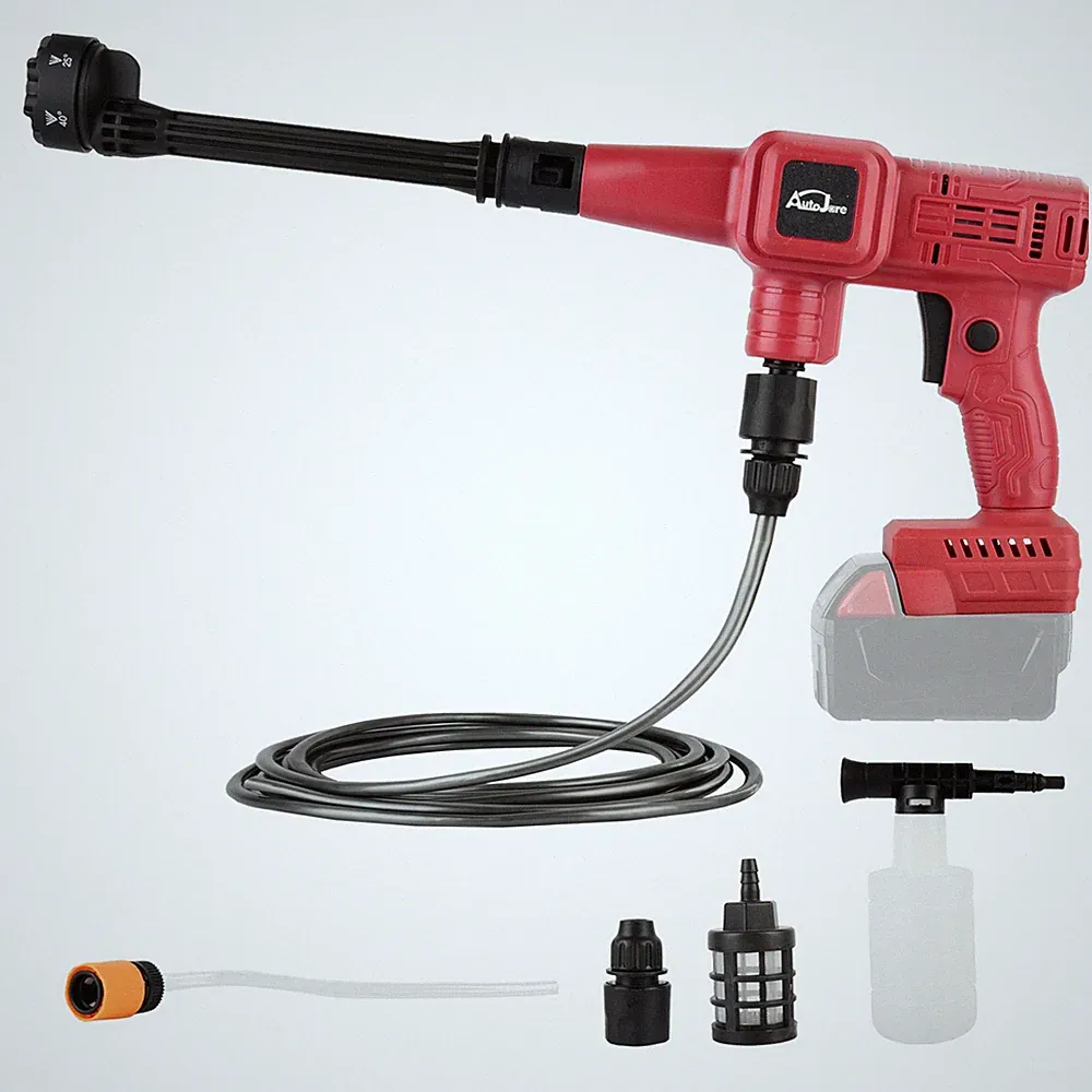 Cordless Pressure Washer for Milwaukee 18V Battery, 880PSI W/5M HOSE 6In1 Nozzl