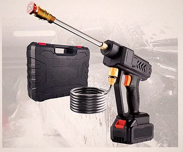 Cordless Pressure Washer Gun Portable 48Vf Battery Power Cleaner Car Wash Kit...