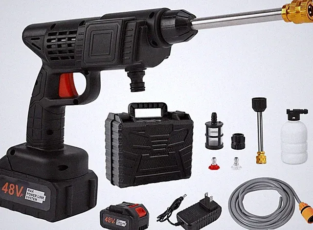 Cordless Pressure Washer – High Power Electric Car Cleaner & Water Spray Gun，a