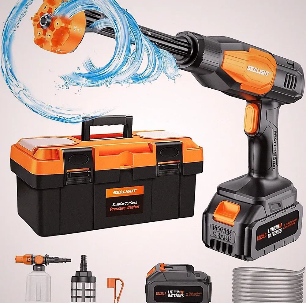 Cordless Pressure Washer Portable Power Washer, 970PSI Portable Car Washer with