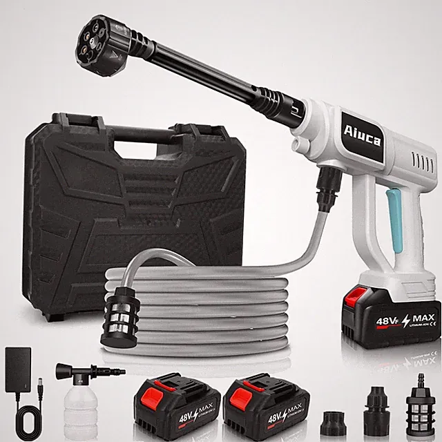 Cordless Pressure Washer, Portable Power Washer with 2 Batteries, 6-in-1 Adju...