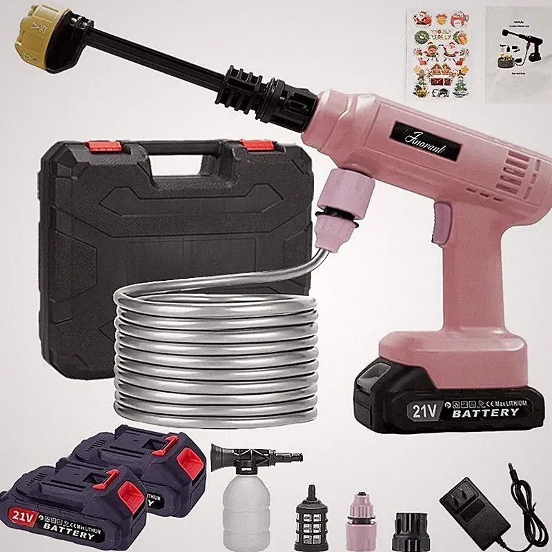 Cordless Pressure Washer Portable Water Spray Gun with 2 Battery