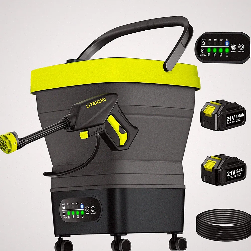 Cordless Pressure Washer with Water Tank, 10ft Hose, Portable Washer
