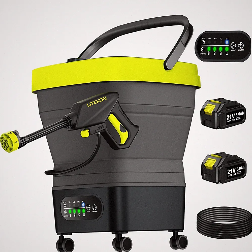 Cordless Pressure Washer with Water Tank, 10ft Hose, Portable Washer